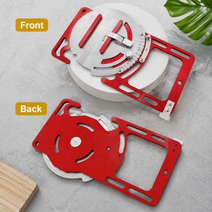 0‑60° Adjustable Guide Rail Clamps – Aluminum Alloy Track Square Edge Guide for Circular Saws