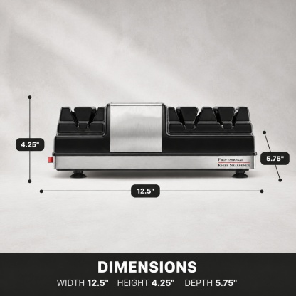 Commercial Professional Edge Sharpening System – 3-Station with Dual Grinding Wheels & Polishing Wheel