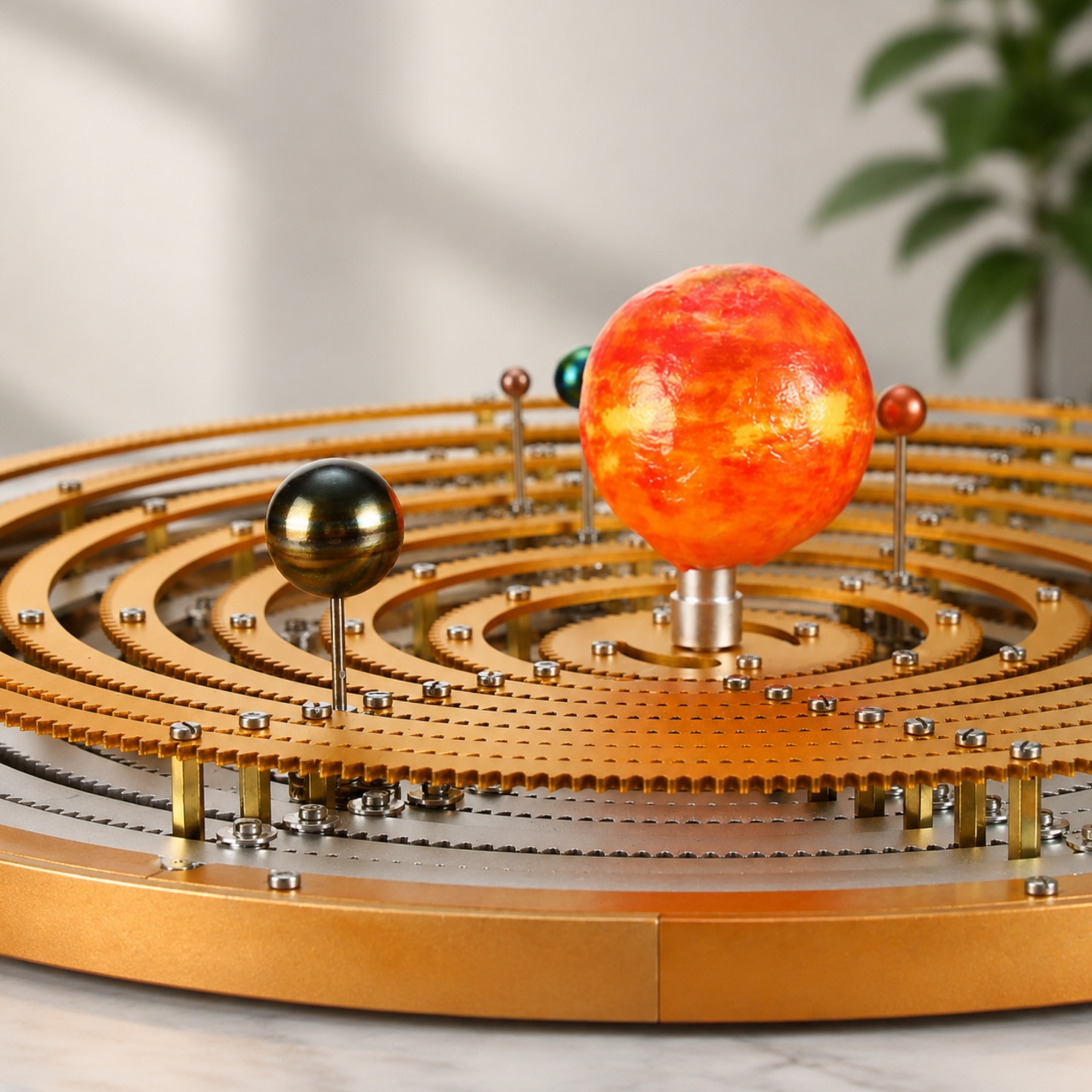 Solar System Planetarium Kit – 600+ Piece Mechanical Model with Gear‑Driven Planetary Motion