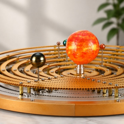 Solar System Planetarium Kit – 600+ Piece Mechanical Model with Gear‑Driven Planetary Motion