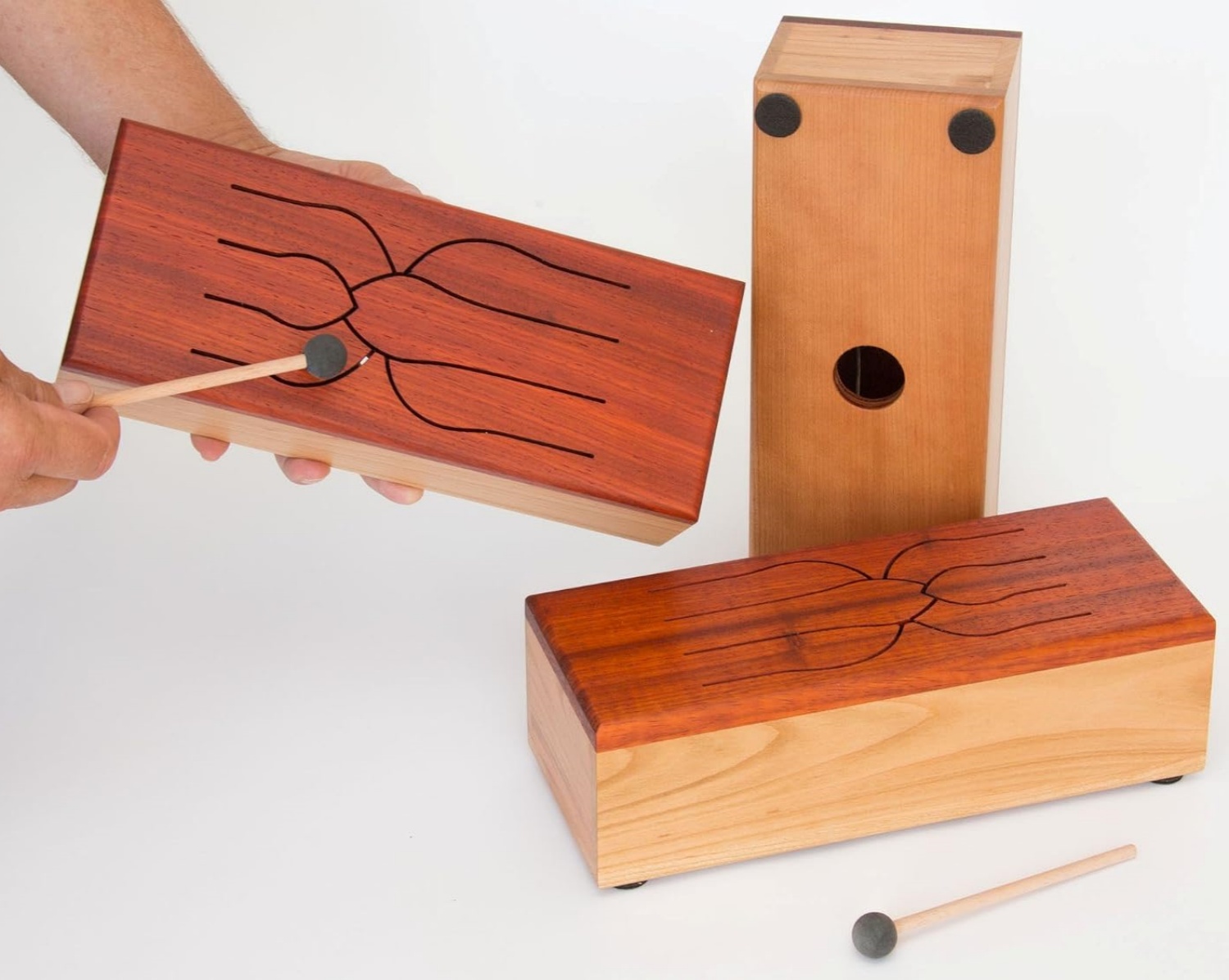 9-Note Hardwood Tongue Drum – Includes Mallets