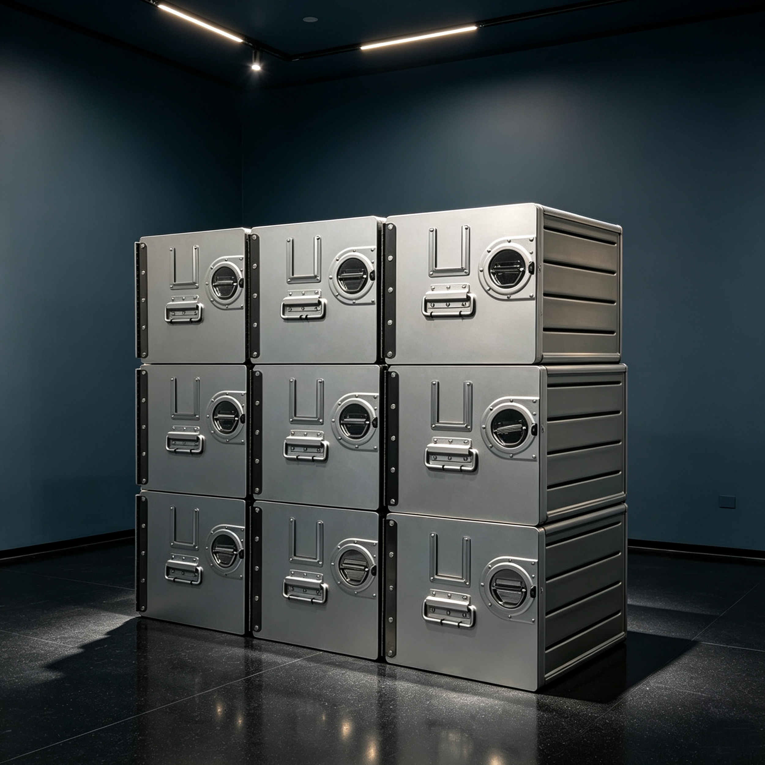 Multipurpose Cabinet – Compact Aluminum Storage Solution