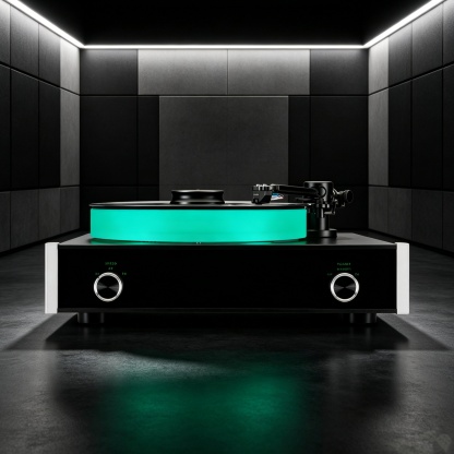 Precision Turntable – High‑Performance Belt‑Drive Record Player with Moving Magnet Cartridge