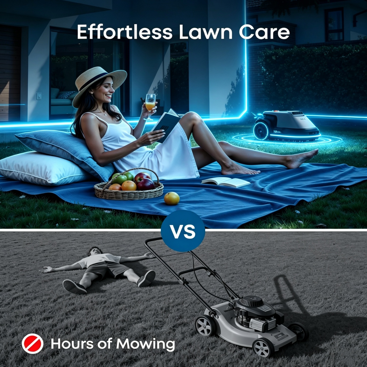 Robotic Lawn Mower – Automatic Mapping, Pure Visual Navigation for 0.2‑Acre Lawns