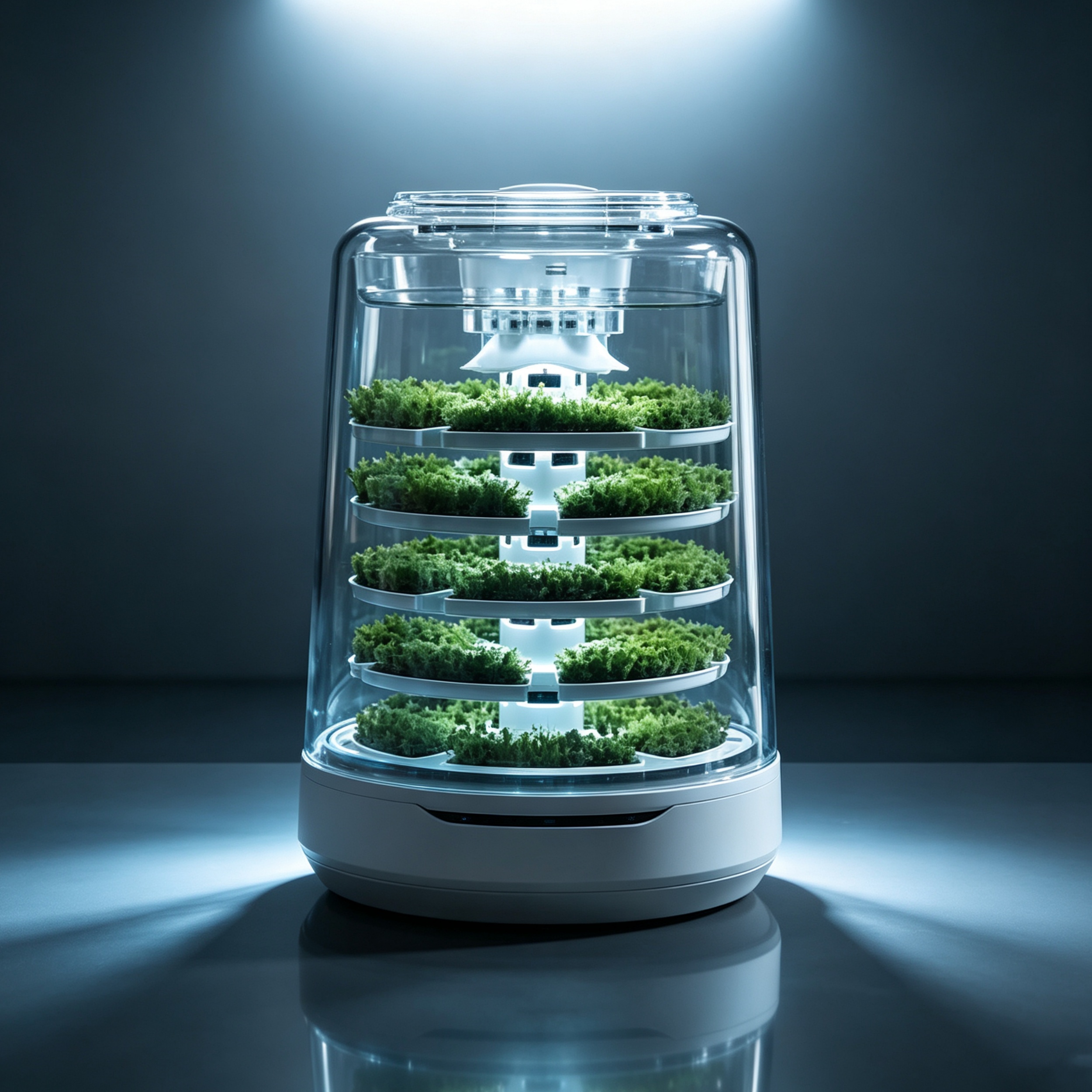 Indoor Moss Terrarium – Multilayer Smart Moss Ecosystem with App Control