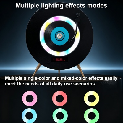 Illuminated CD Player – Vertical Design with Remote Control & Multiple Lighting Modes