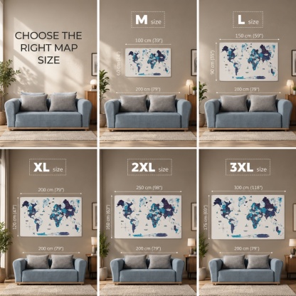 LUMINOUS Wooden World Map – LED Backlit 3D Wall Art for Travel‑Inspired Interiors