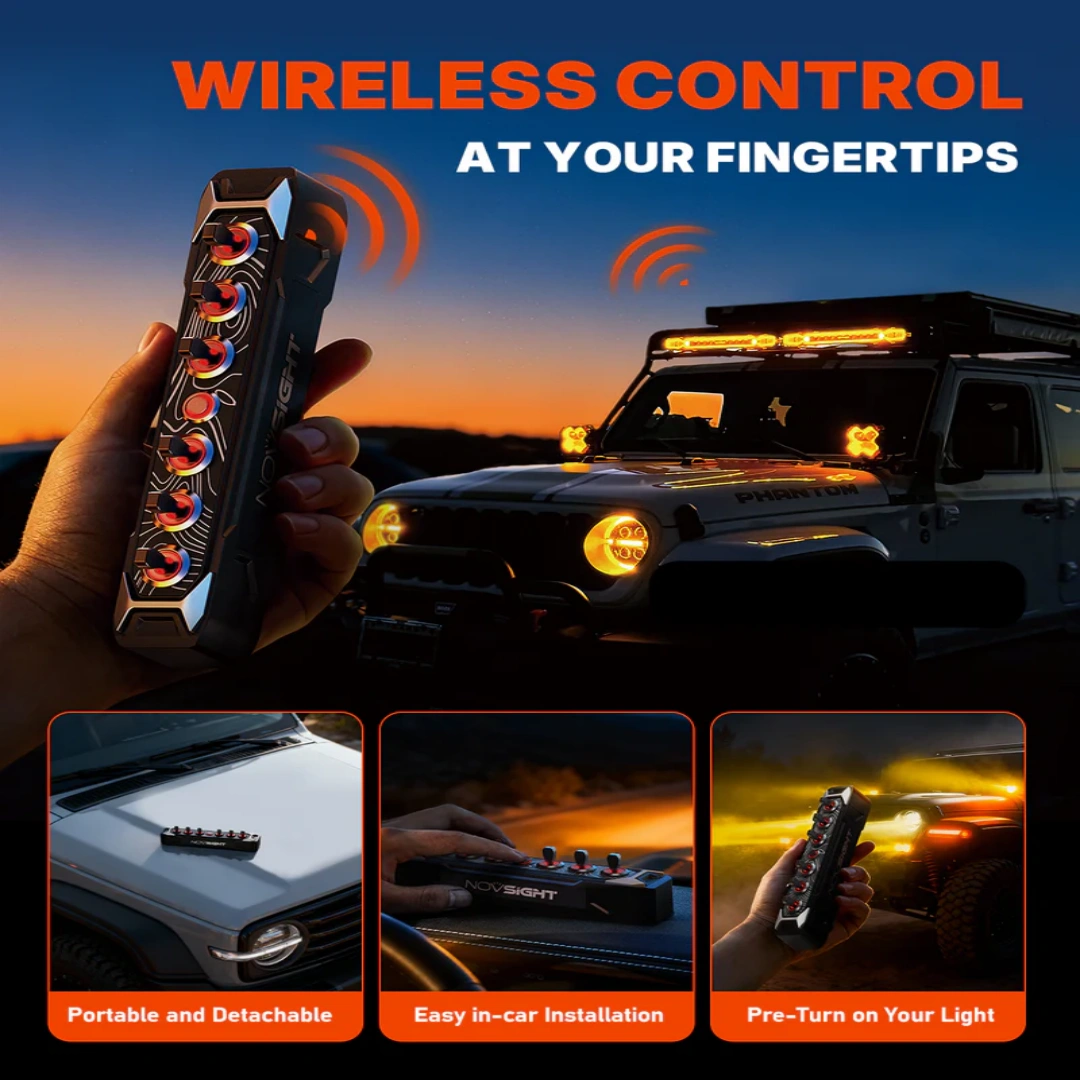 Wireless Toggle Switch Box – 6 Independent Circuits, Rugged Aluminum Build