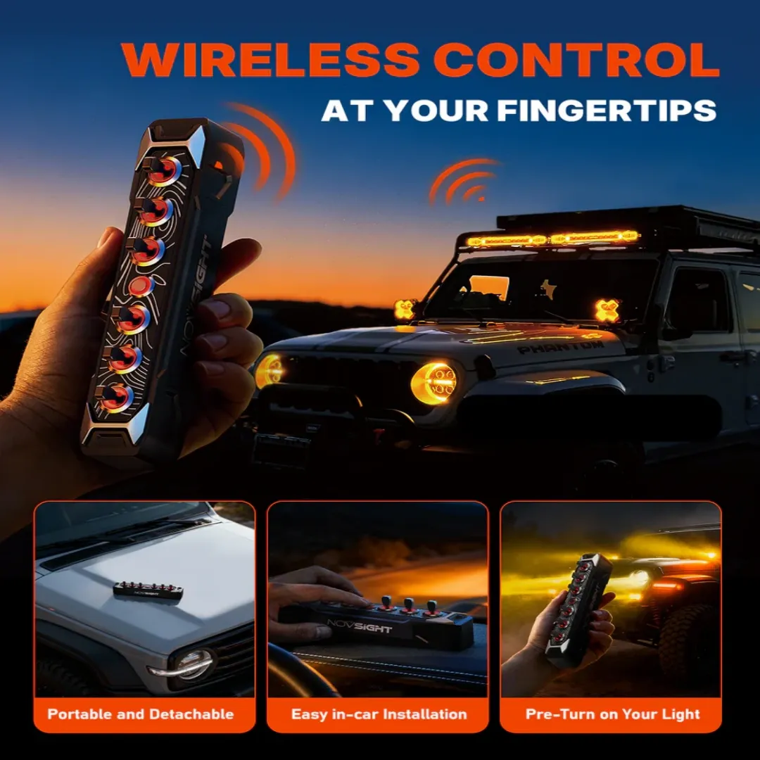 Wireless Toggle Switch Box – 6 Independent Circuits, Rugged Aluminum Build