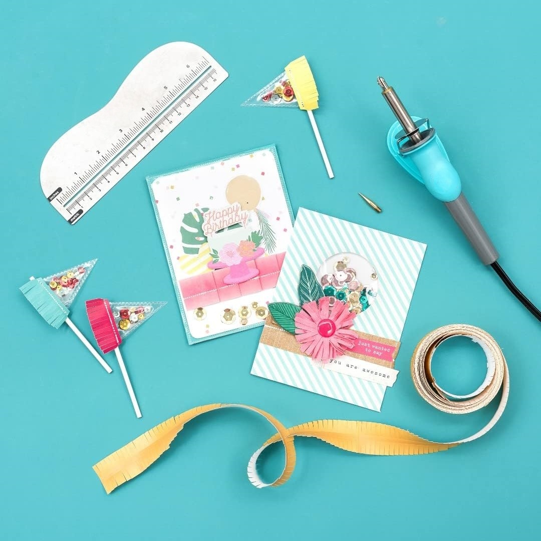 Photo Sleeve Fuse Tool Kit – Fuse & Cut Plastic Sleeves for Cards, Scrapbooks & Banners