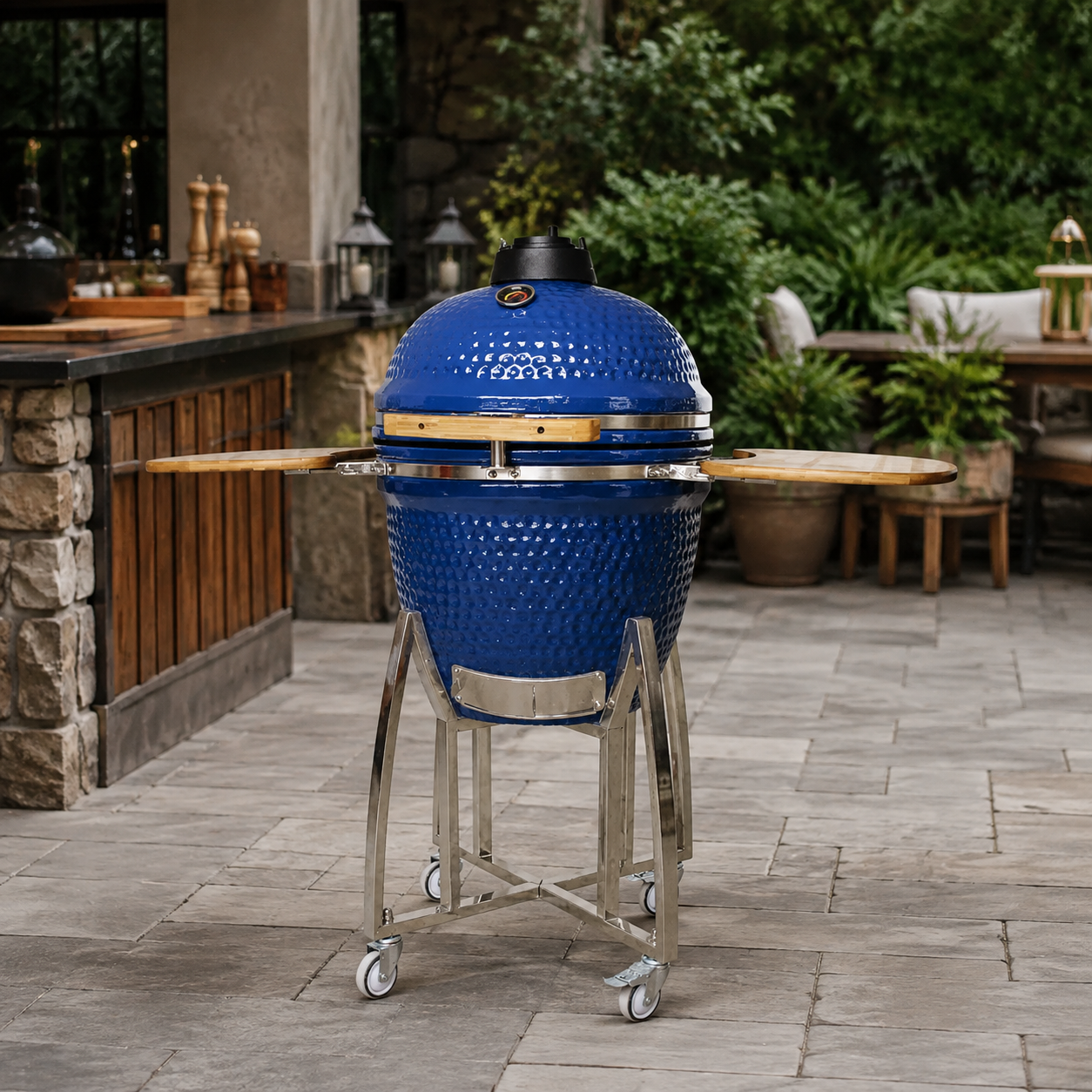 🔥 23-Inch Ceramic Charcoal Grill