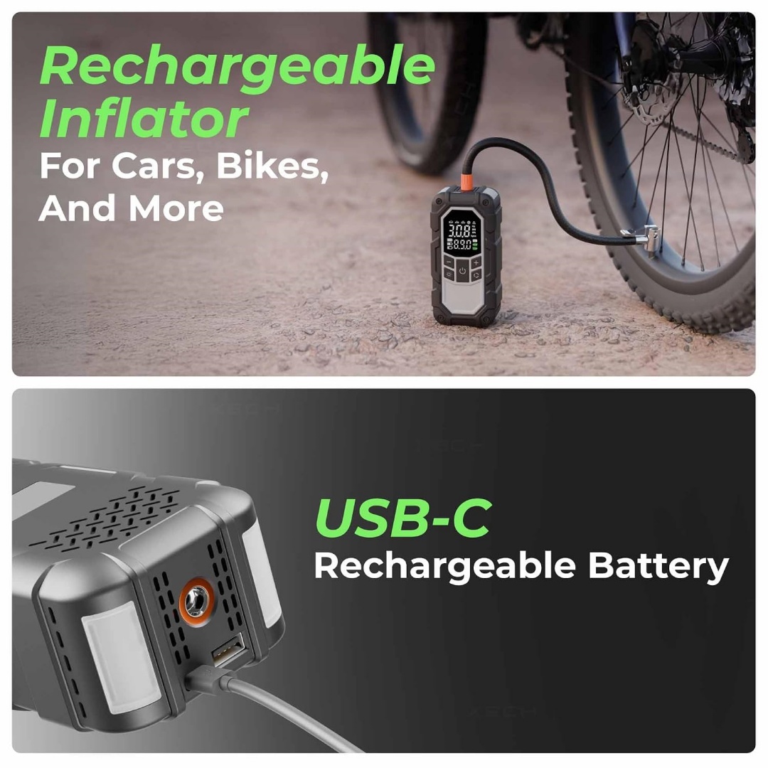 4-in-1 Car Jump Starter with Portable Tire Inflator