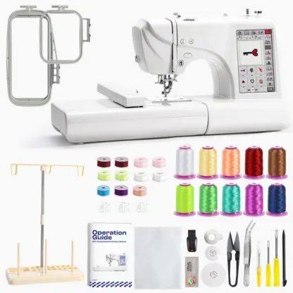 Smart Embroidery Machine with HD Touchscreen & Large Embroidery Area