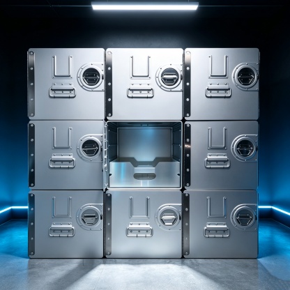 Multipurpose Cabinet – Compact Aluminum Storage Solution