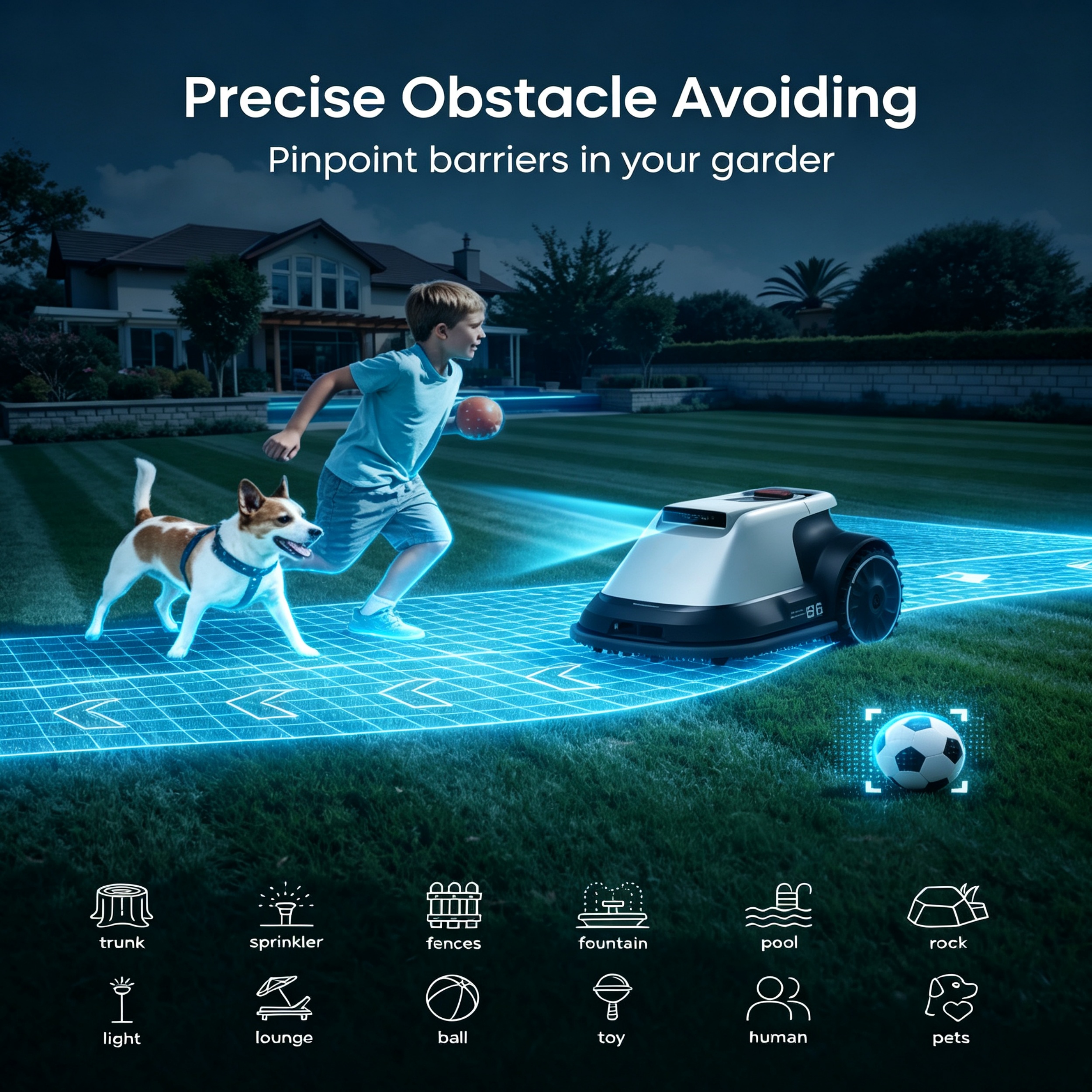 Robotic Lawn Mower – Automatic Mapping, Pure Visual Navigation for 0.2‑Acre Lawns