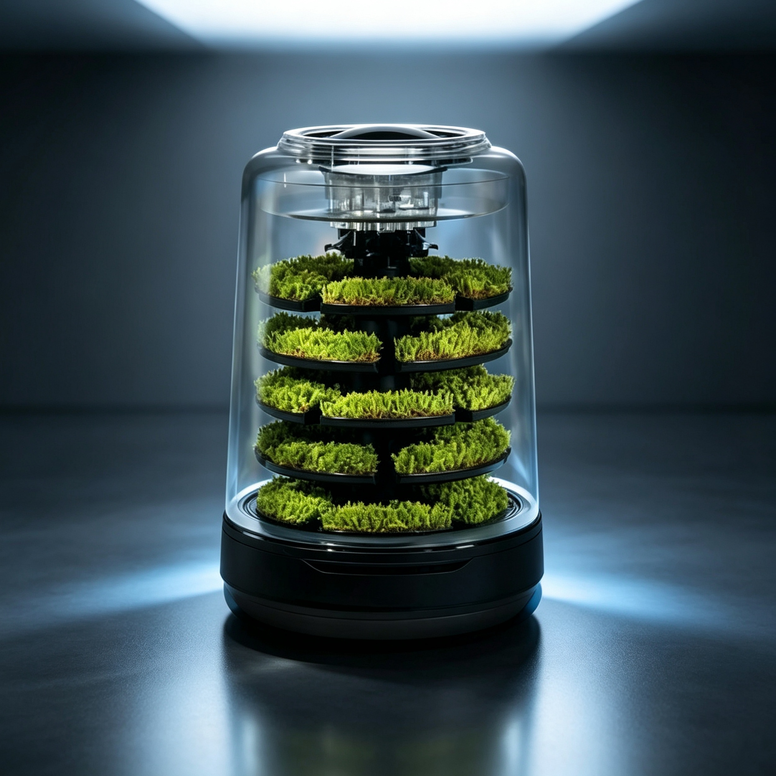 Indoor Moss Terrarium – Multilayer Smart Moss Ecosystem with App Control
