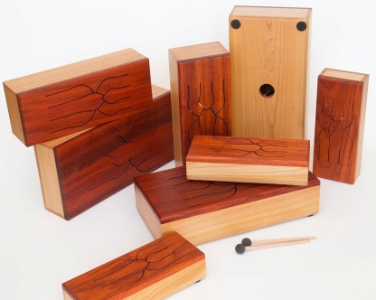 9-Note Hardwood Tongue Drum – Includes Mallets