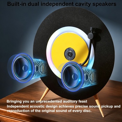 Illuminated CD Player – Vertical Design with Remote Control & Multiple Lighting Modes
