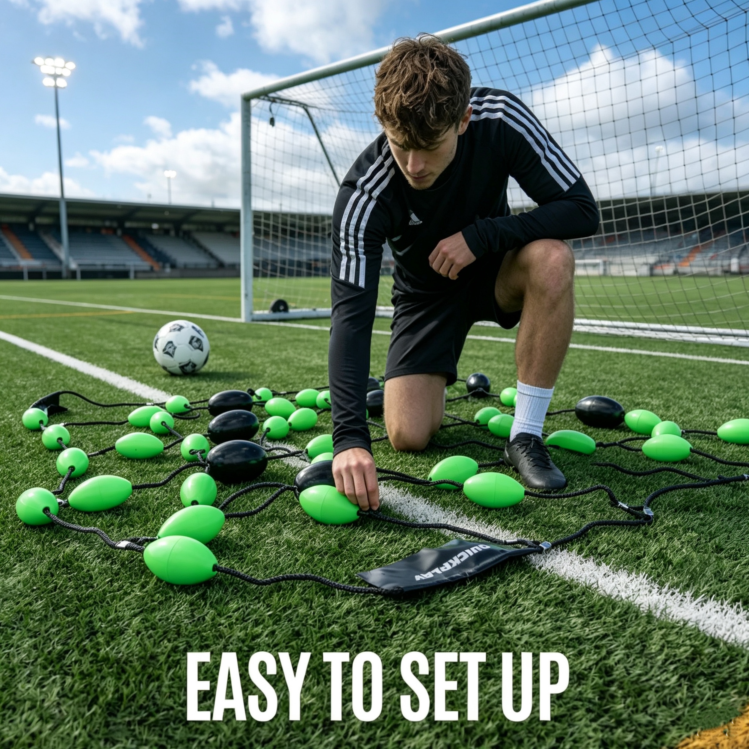 Goalkeeper Reaction Training Grid – Elite Ground Deflection Trainer
