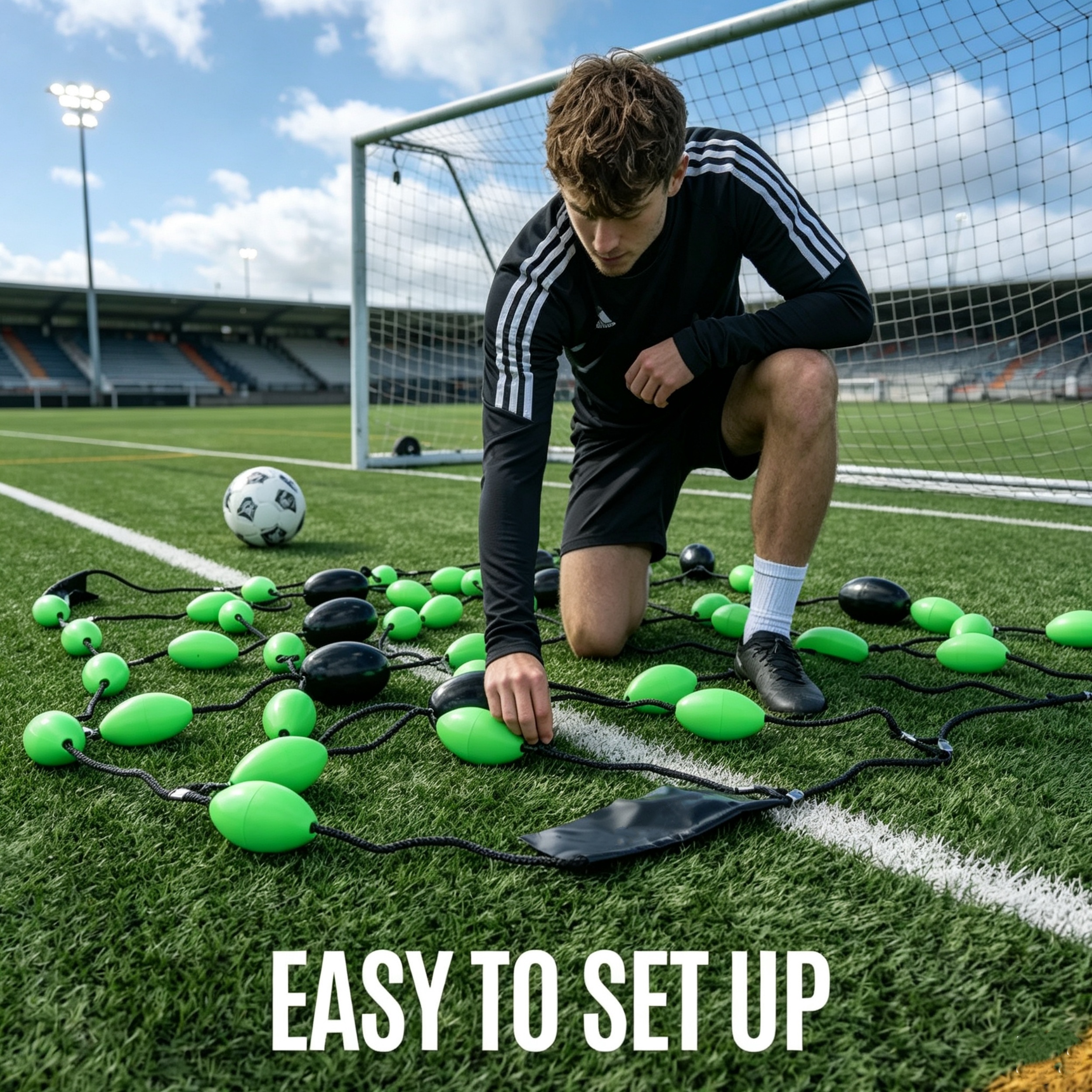 Goalkeeper Reaction Training Grid – Elite Ground Deflection Trainer