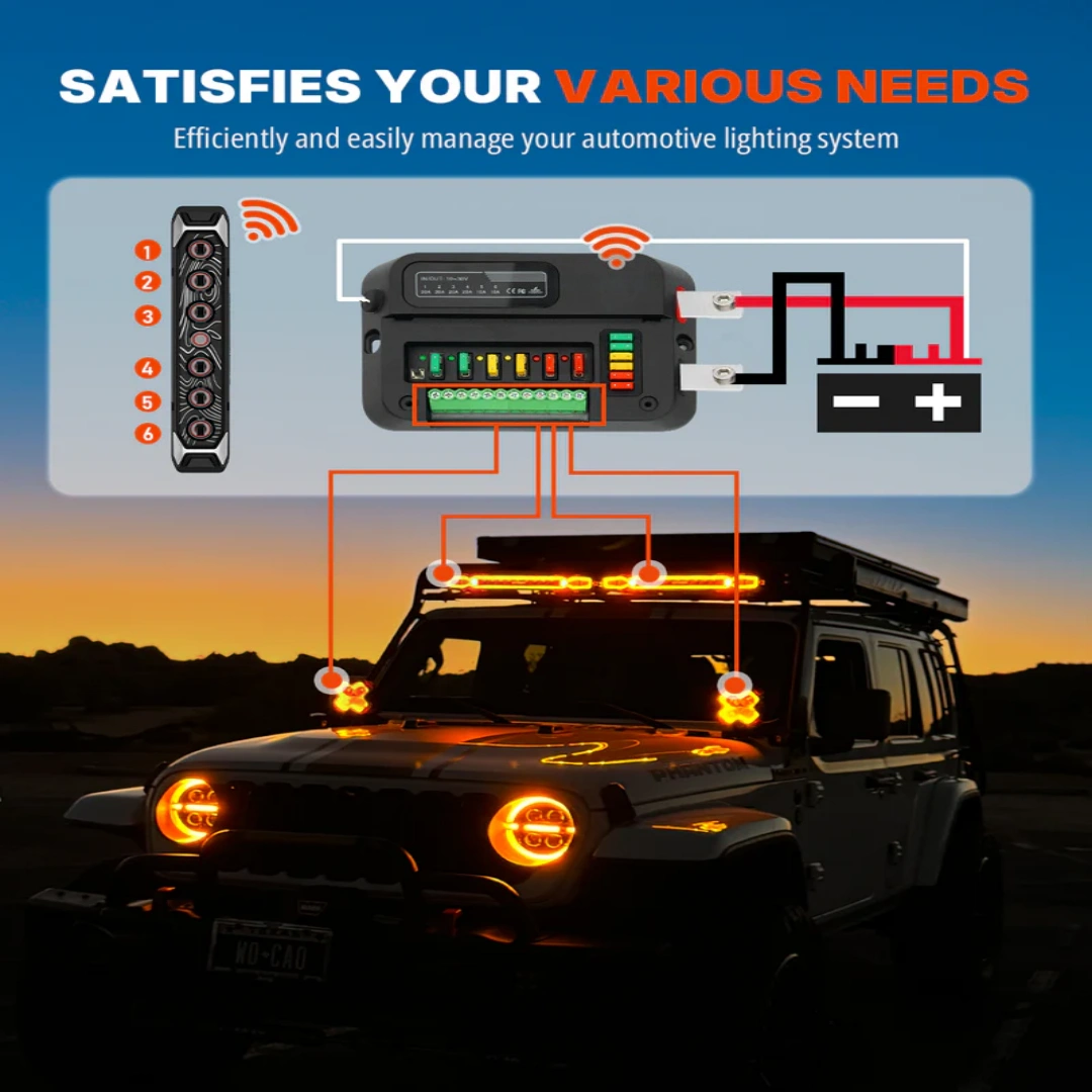 Wireless Toggle Switch Box – 6 Independent Circuits, Rugged Aluminum Build