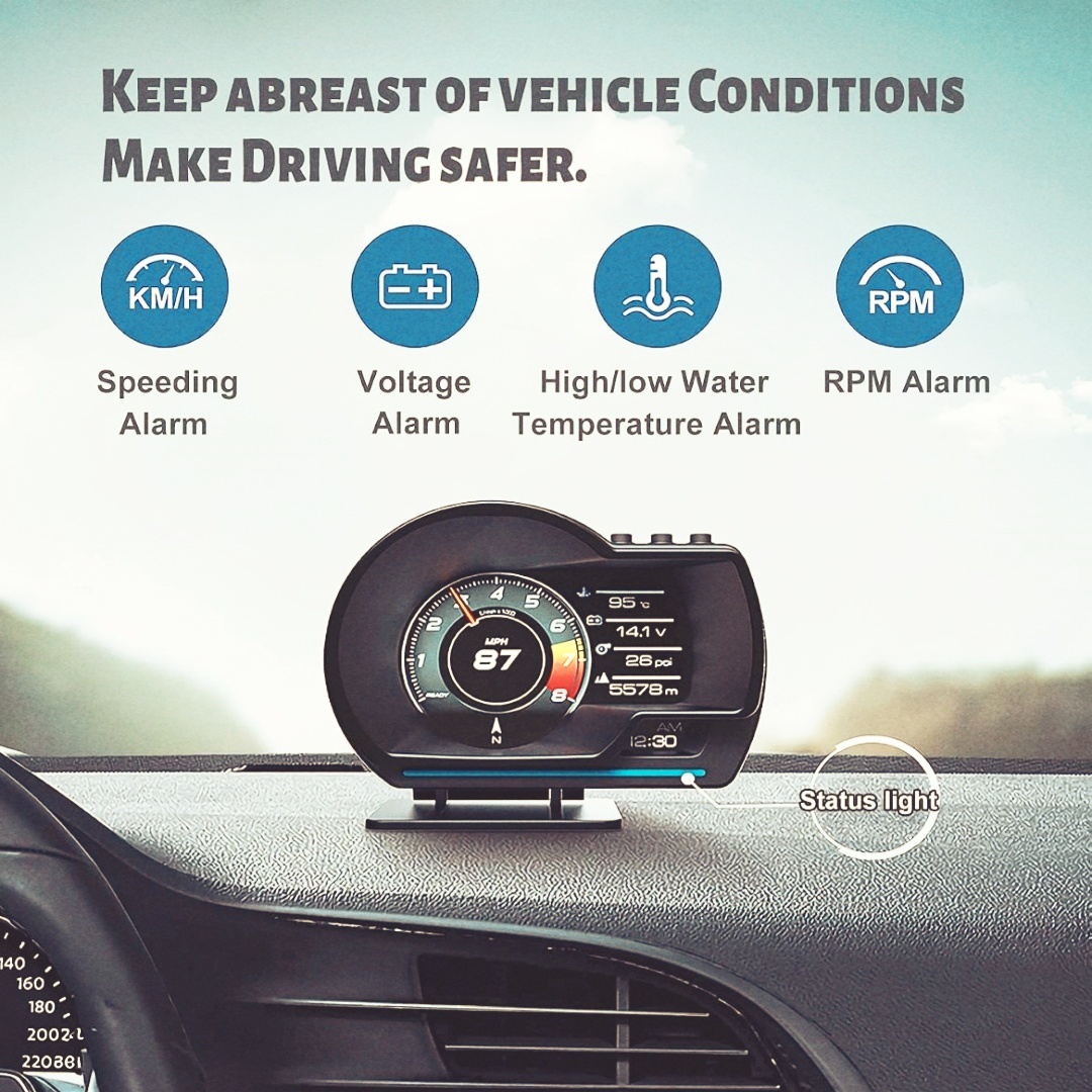 Smart Car Performance Display with Real-Time Vehicle Data
