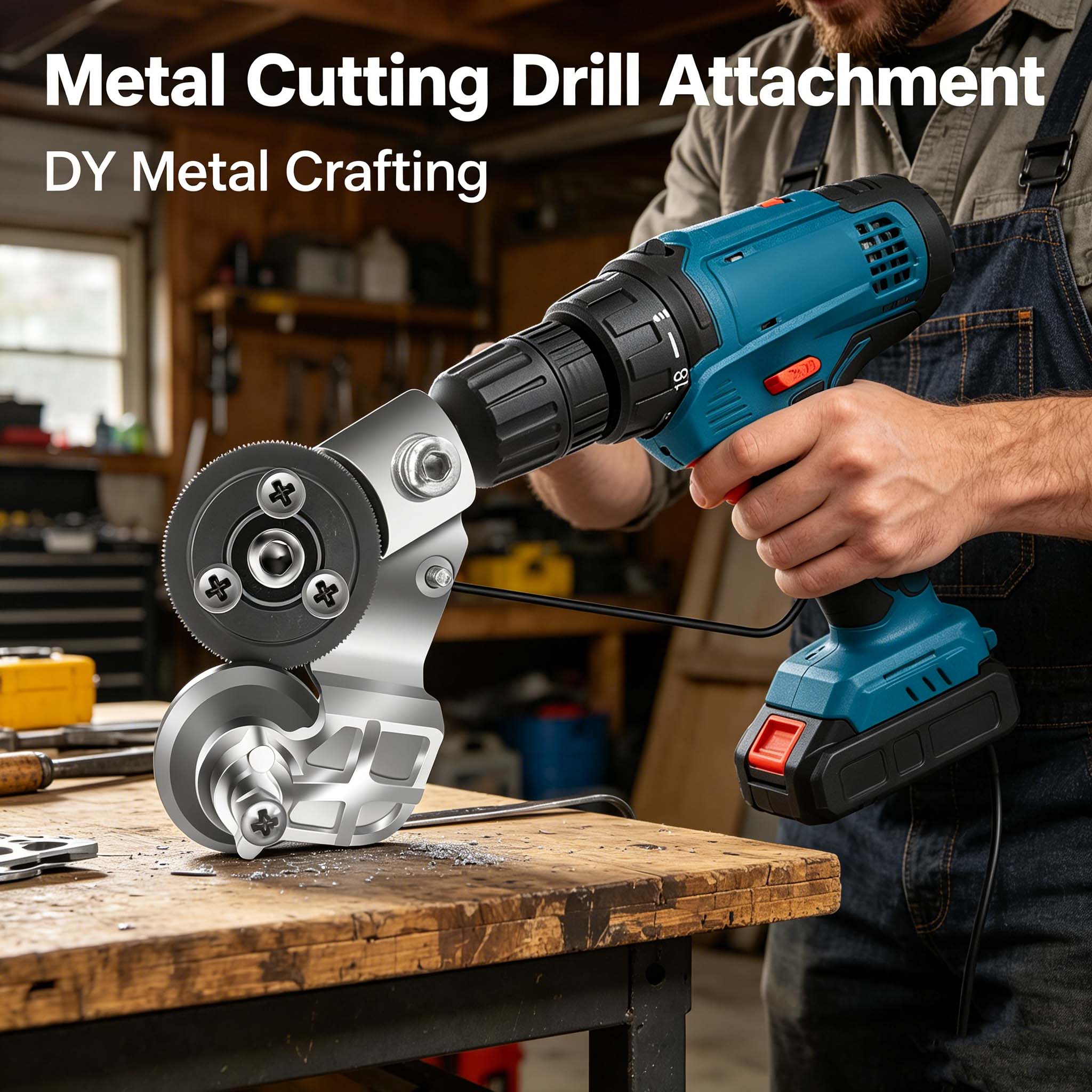 Sheet metal cutting drill bits and accessories, electric drill shearing accessories and cutters