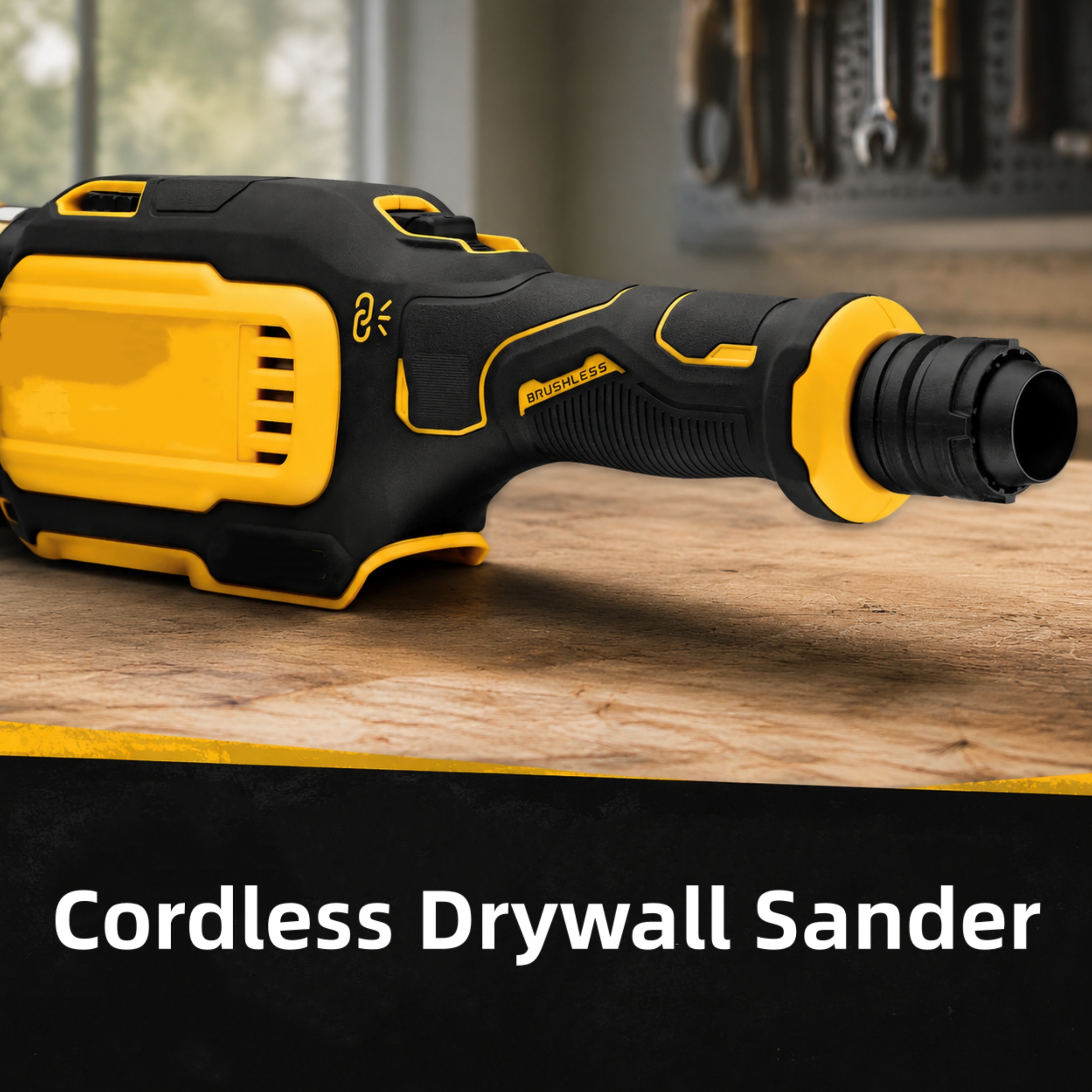 Cordless Drywall Sander – Brushless Motor, 9" Pad, Tool Only