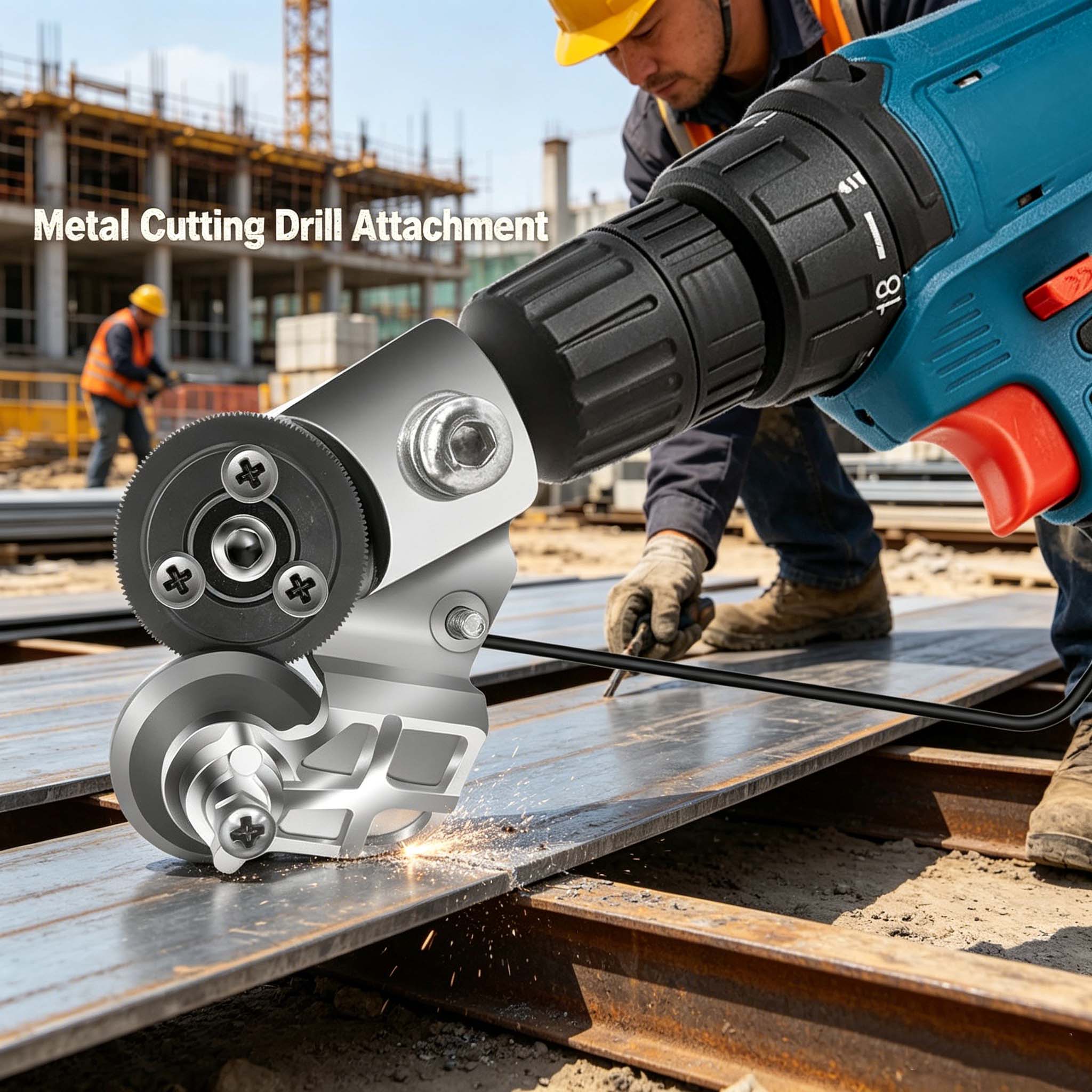 Sheet metal cutting drill bits and accessories, electric drill shearing accessories and cutters