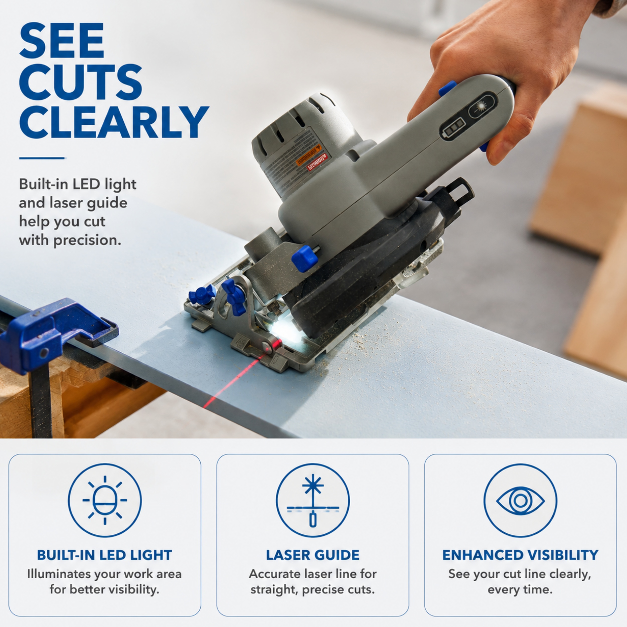 Portable Cutting Workstation – 4-in-1 Saw Station with 12V Brushless Circular Saw
