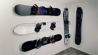 Snowboard Wall Mount Rack for Vertical & Horizontal Storage