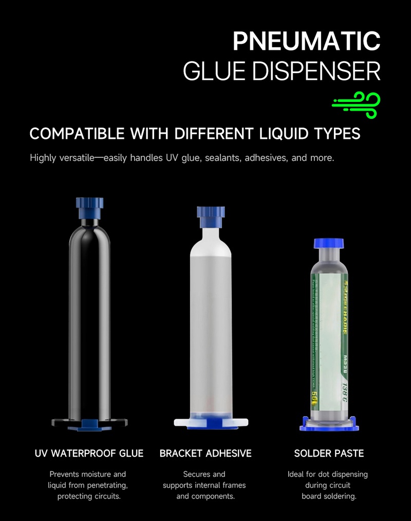 Precision Pneumatic Glue Dispenser for Electronics Repair