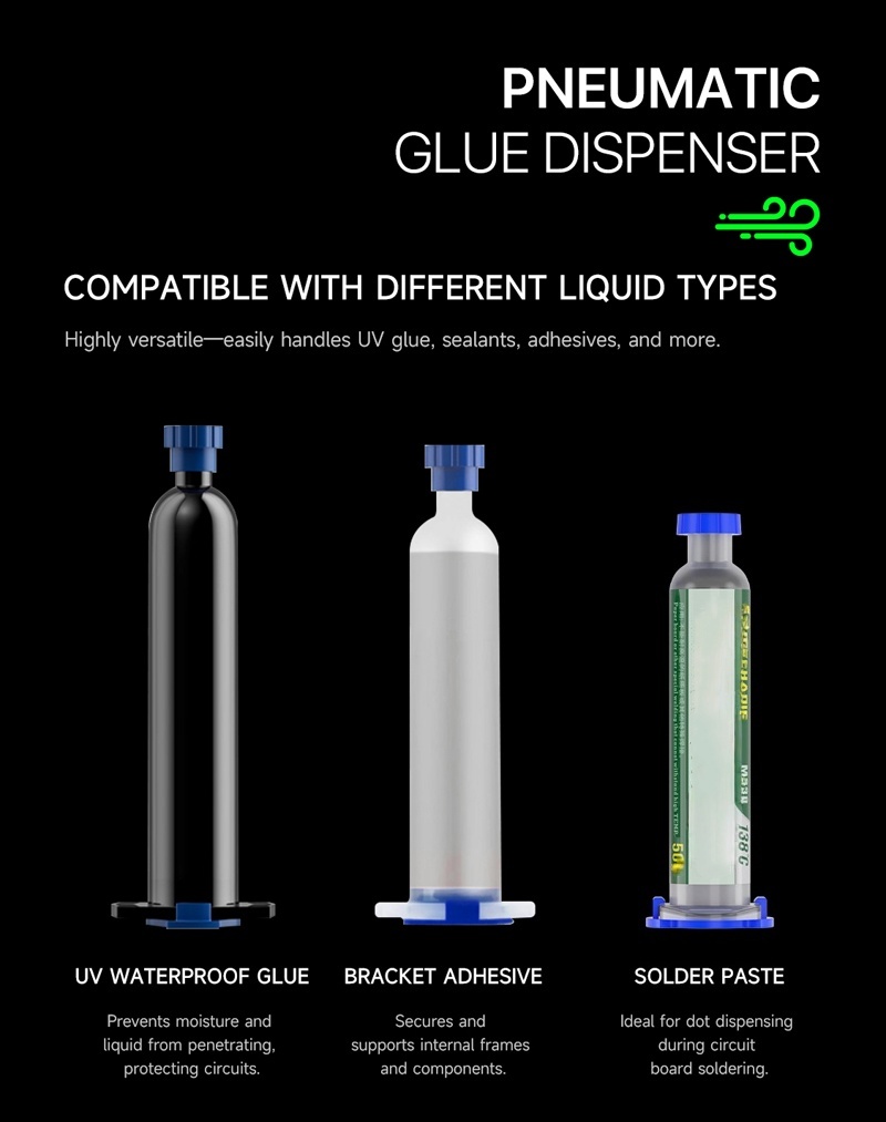 Precision Pneumatic Glue Dispenser for Electronics Repair