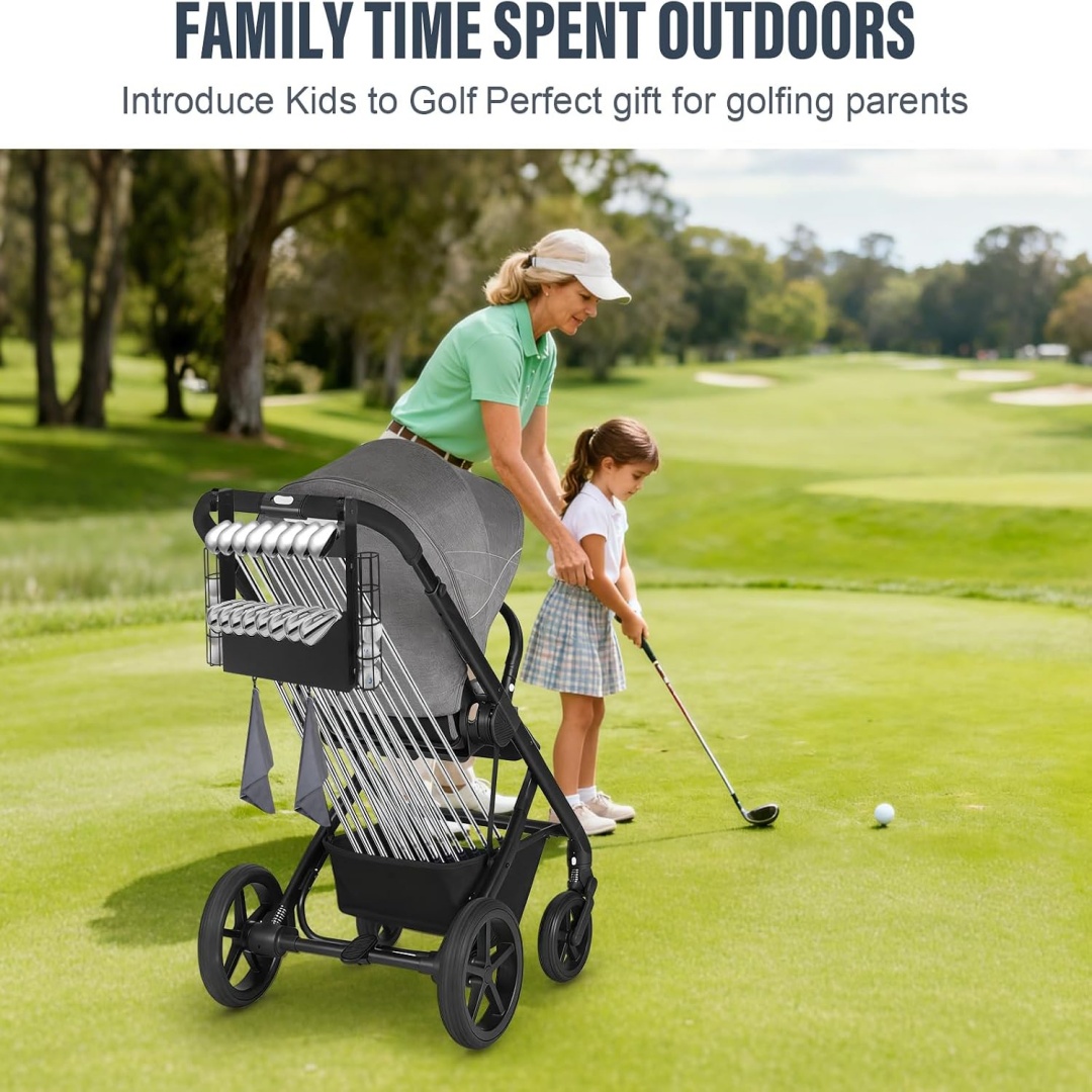 Steel Golf Club Holder for Strollers