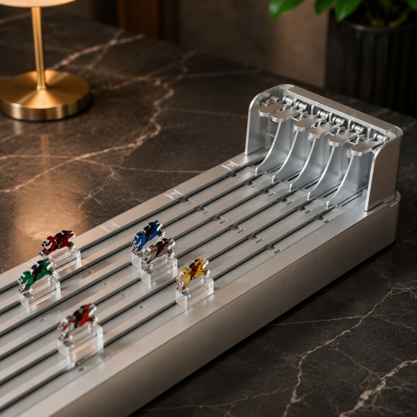 Tabletop Horse Racing Game – Classic Mechanical Race Toy with 6 Horses