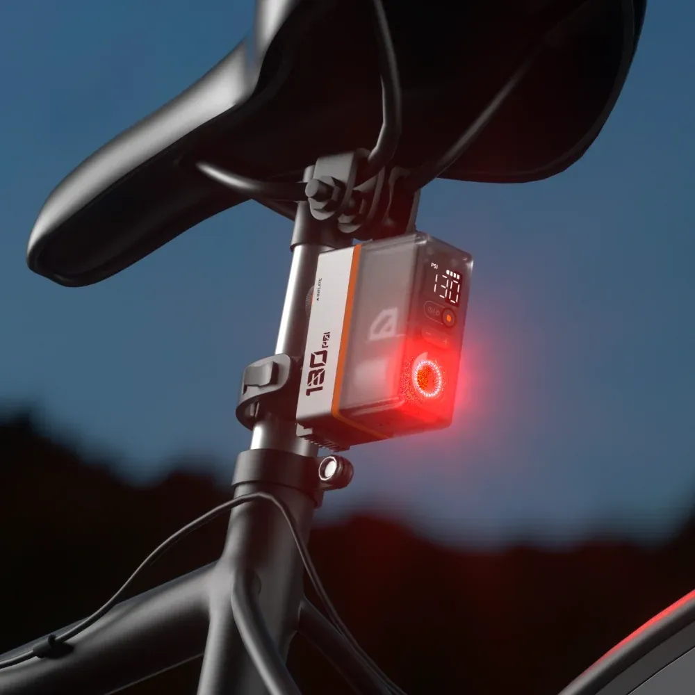 Mini Electric Tire Pump with Digital Gauge & LED Light