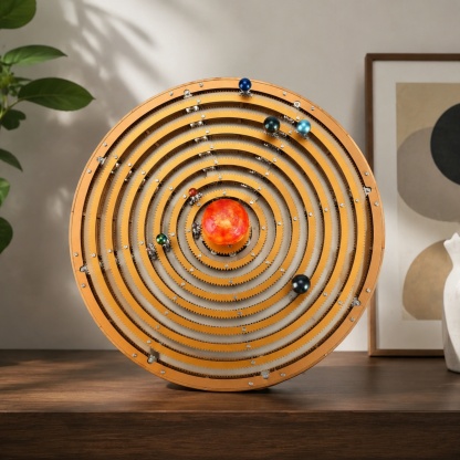 Solar System Planetarium Kit – 600+ Piece Mechanical Model with Gear‑Driven Planetary Motion