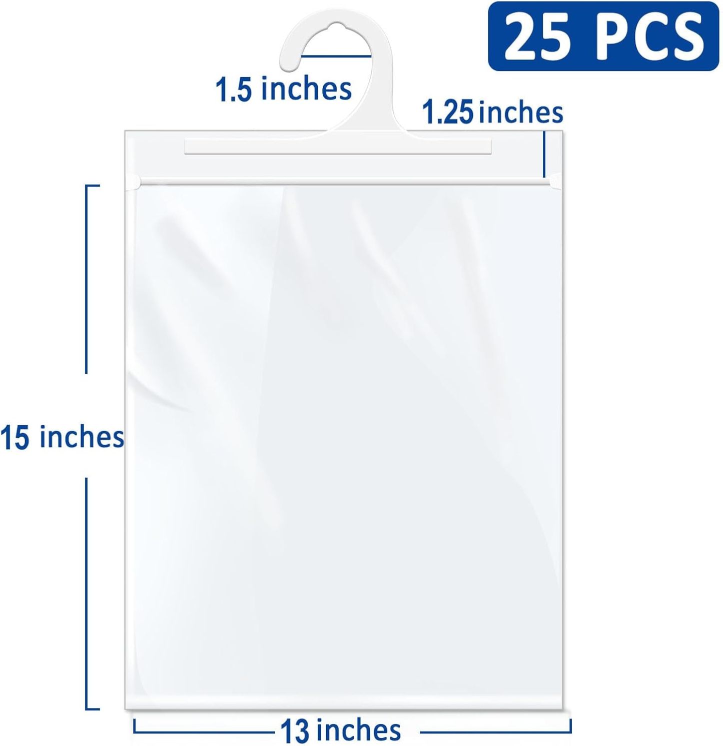 24 Pack Hanging Storage Bags