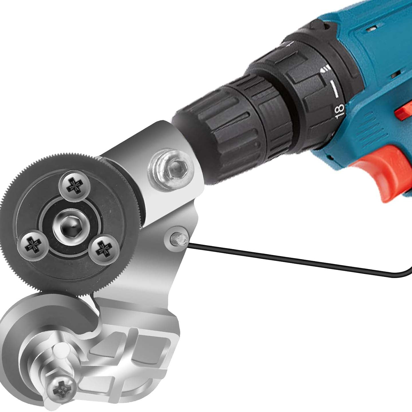 Sheet metal cutting drill bits and accessories, electric drill shearing accessories and cutters