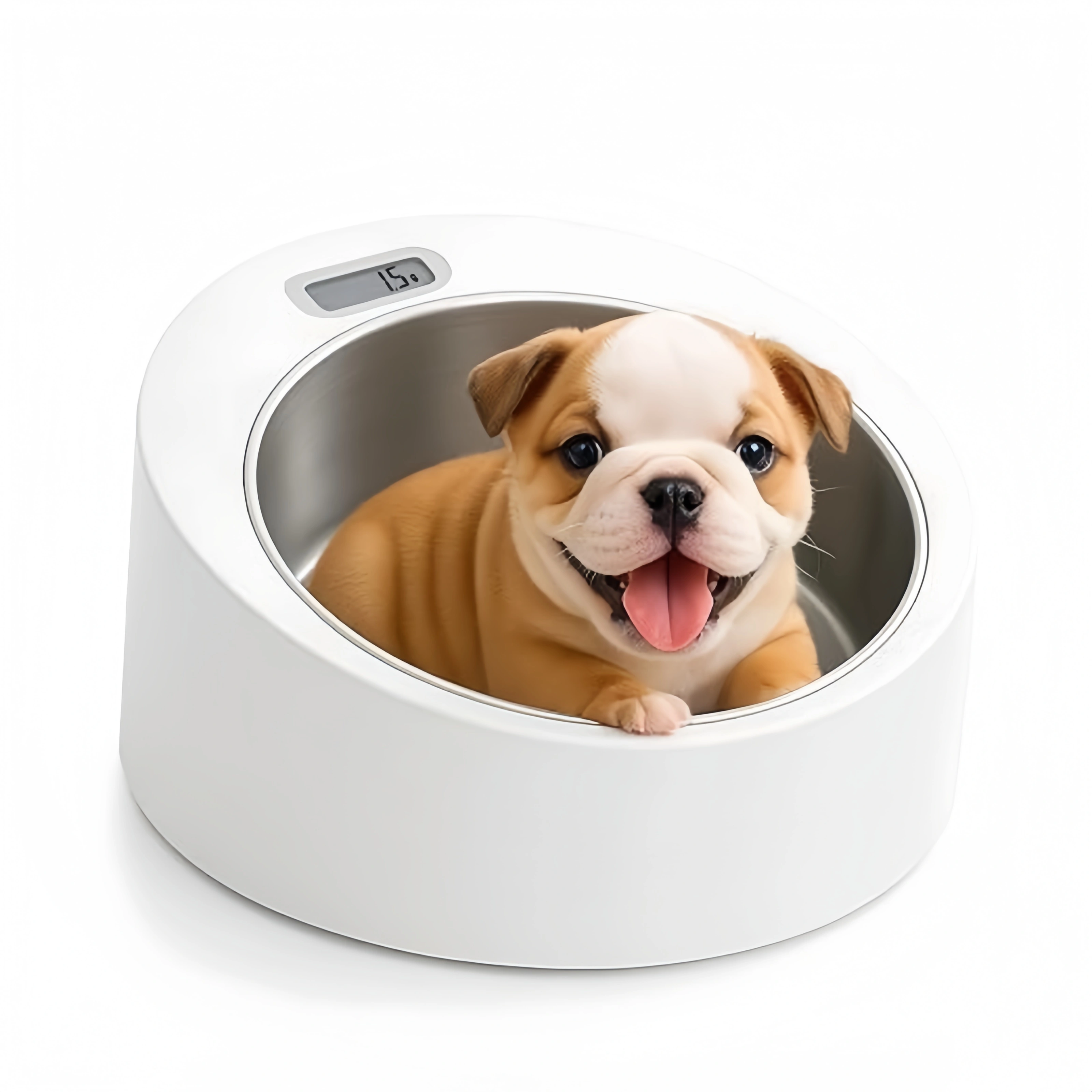 Digital Pet Scale – Removable Stainless Steel Bowl, Gram-Precise
