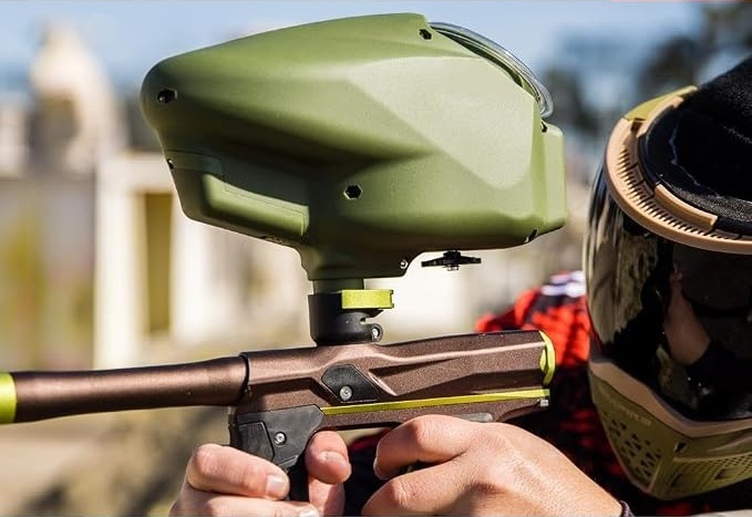 Electronic Paintball Loader with 20+ BPS High-Speed Feeding System