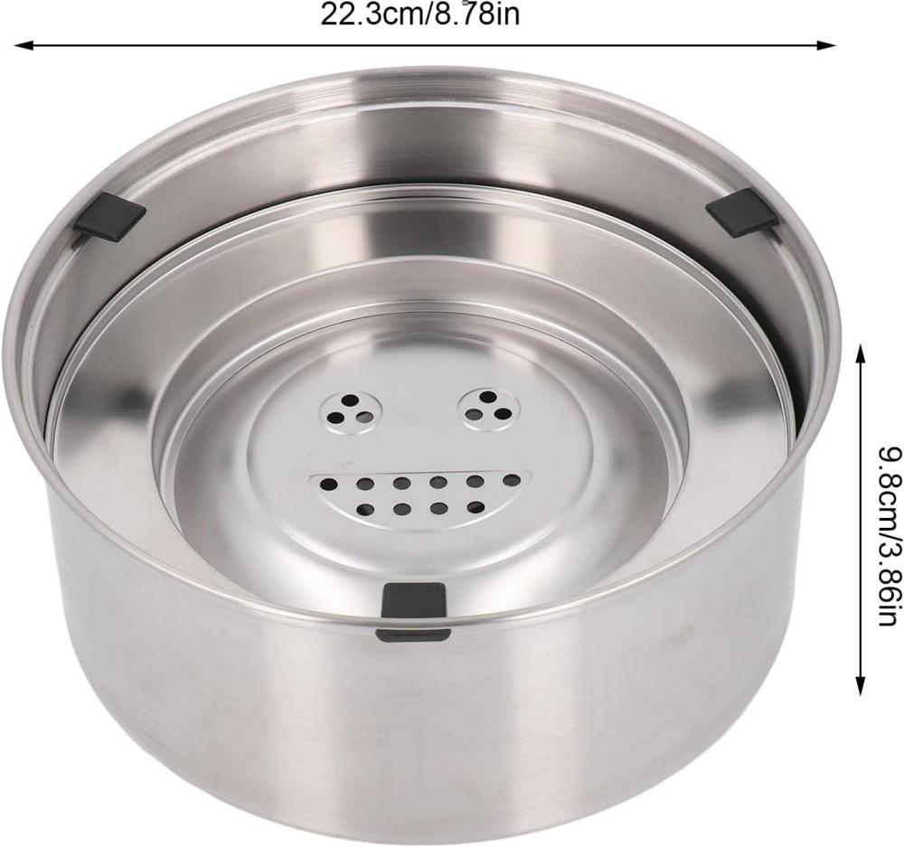 3L Pet Water Dispenser – Slow-Drinking Design with Detachable Stainless Steel Bowl
