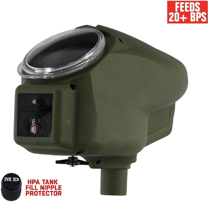 Electronic Paintball Loader with 20+ BPS High-Speed Feeding System