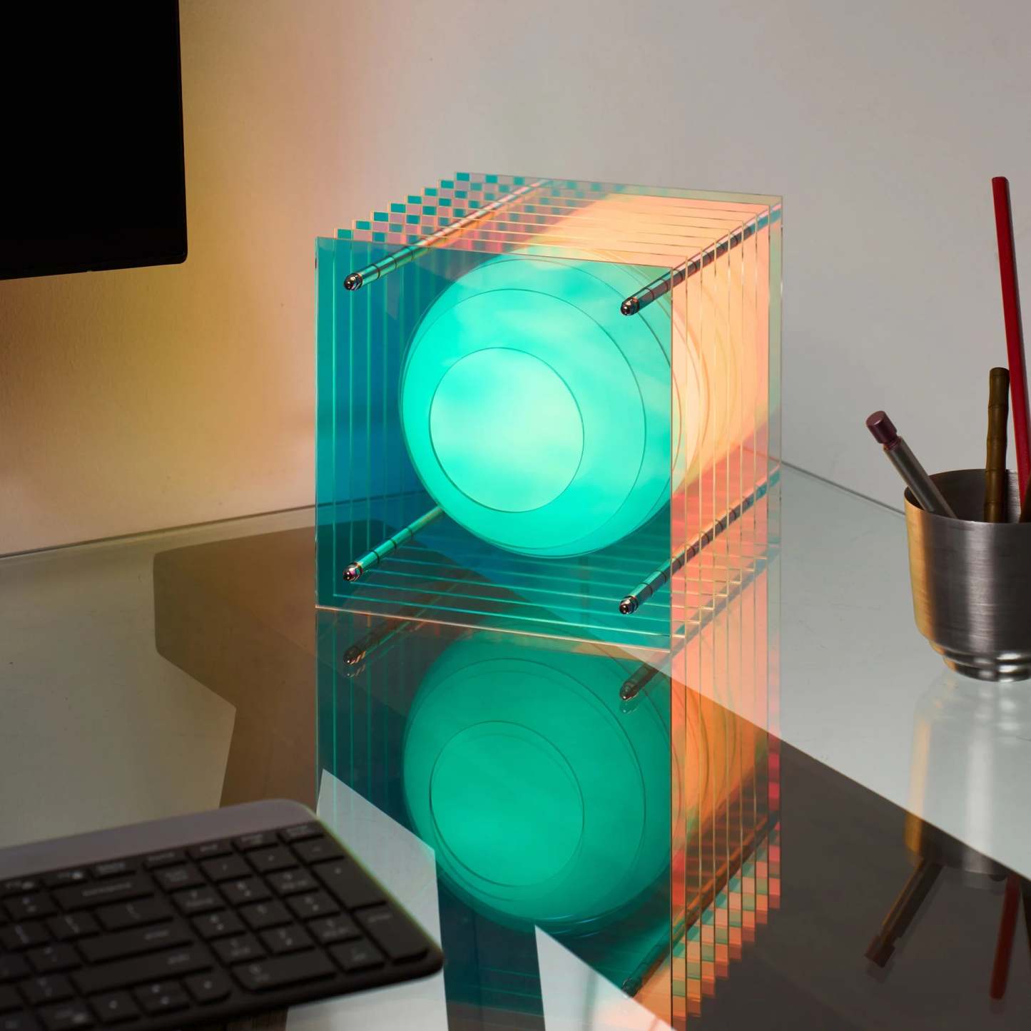 Futuristic Layered Table Lamp