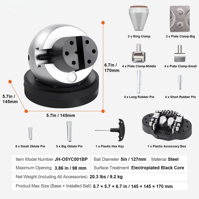 360° Rotating Ball Vise Engraving Tool