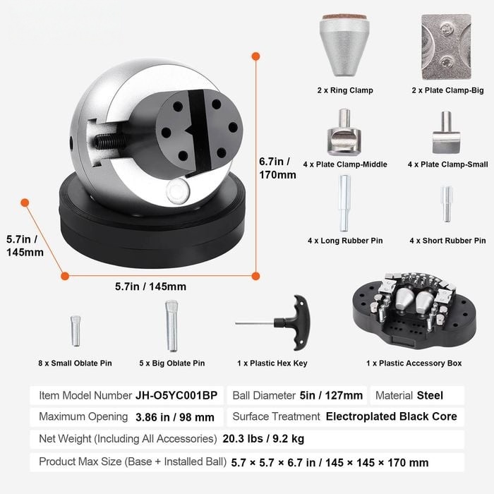 360° Rotating Ball Vise Engraving Tool