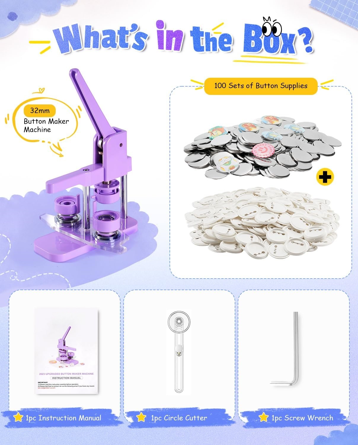 Button Maker Machine Kit