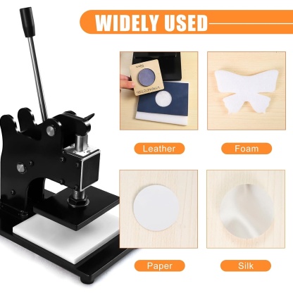 Manual Leather Cutting & Embossing Press Machine