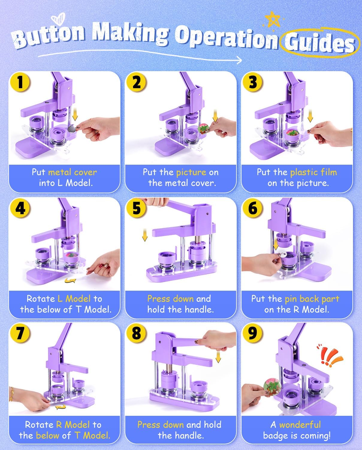 Button Maker Machine Kit
