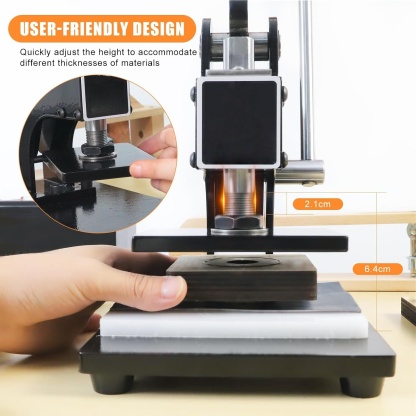 Manual Leather Cutting & Embossing Press Machine